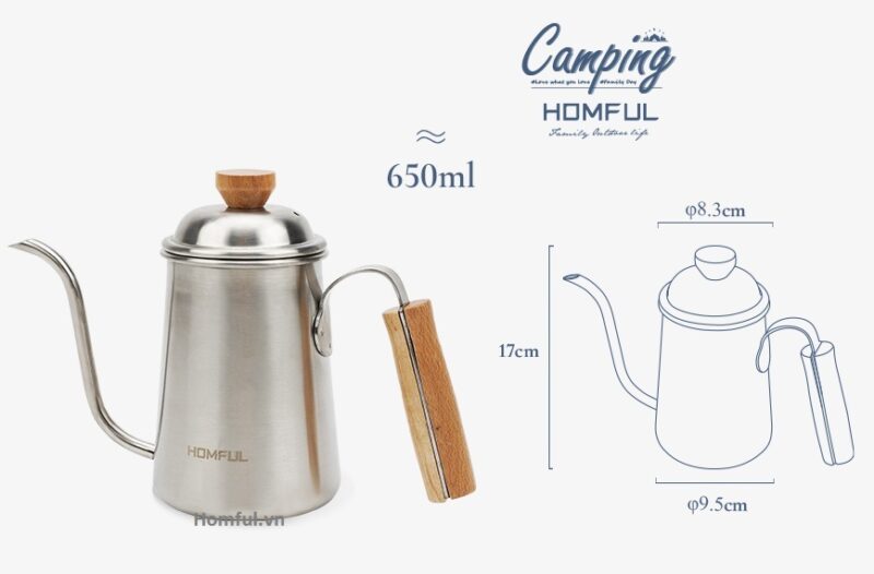 Ấm nước Homful Y05007 650ml - Ảnh 3